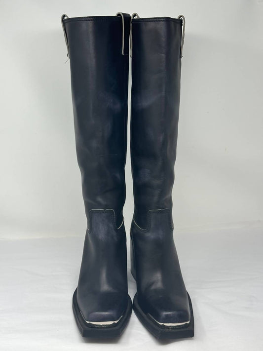 Miu Miu - Women's Tronchetti Tall Calfskin Western Boots