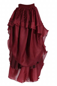 Antonio Berardi - Hi-Low Ruffle Front Silk Skirt