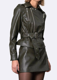 Nonchalant Label - Reed Faux Leather Biker Jacket