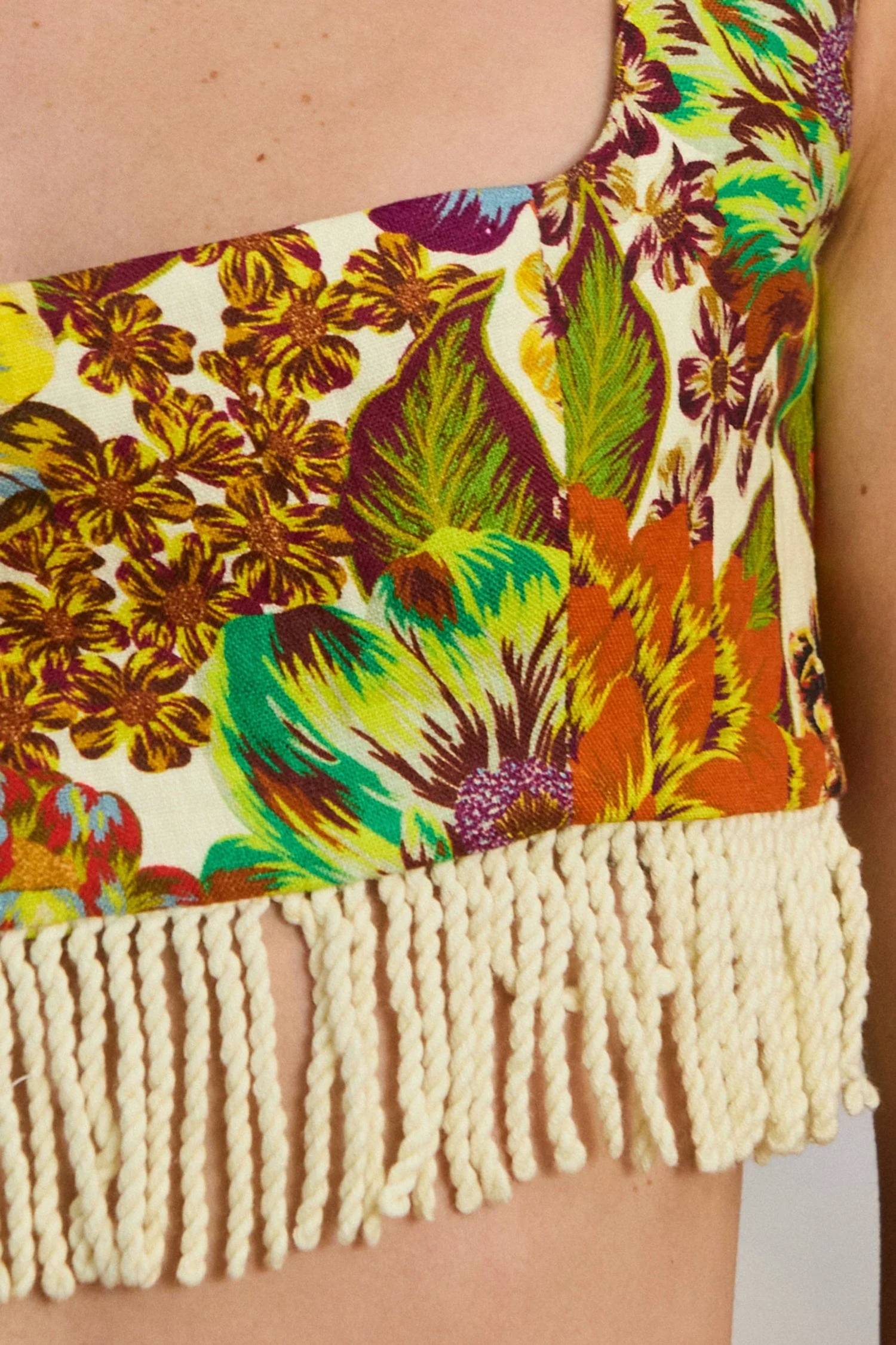 Alemais - Lana Floral Print Crop Top