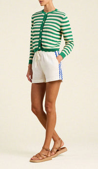 Trovata - Vento Cotton Stripe Cardigan