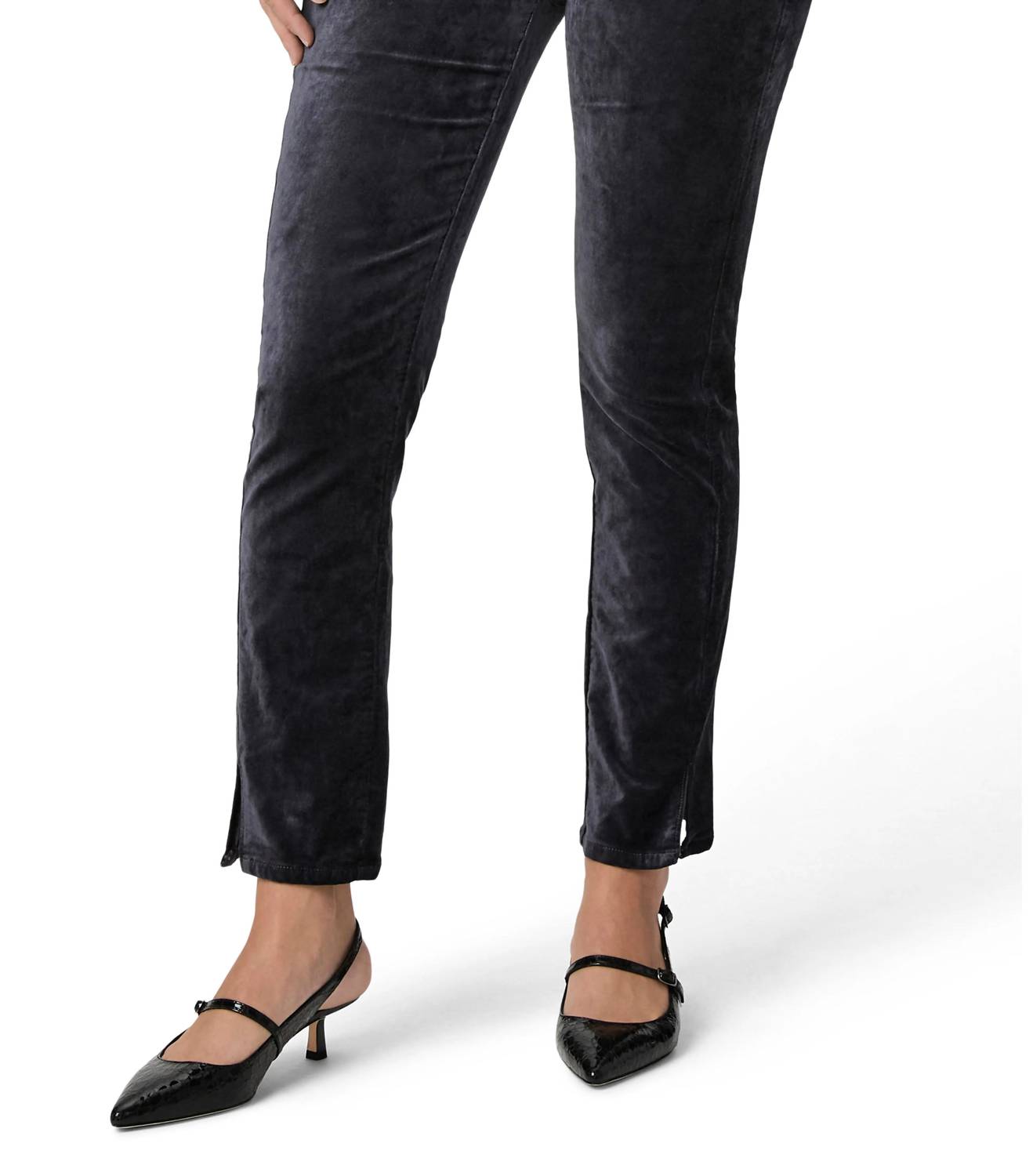 Dl1961 - Women'S - Cindy Twisted Straight Leg Velvet Pants