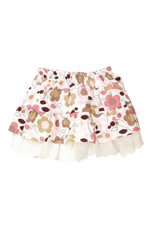 Petit Confection - Toddler's Daisy Corduroy Tiered Skirt