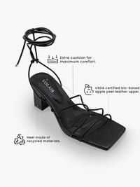Volair - Women's Comfy Strappy Laced Up Heel