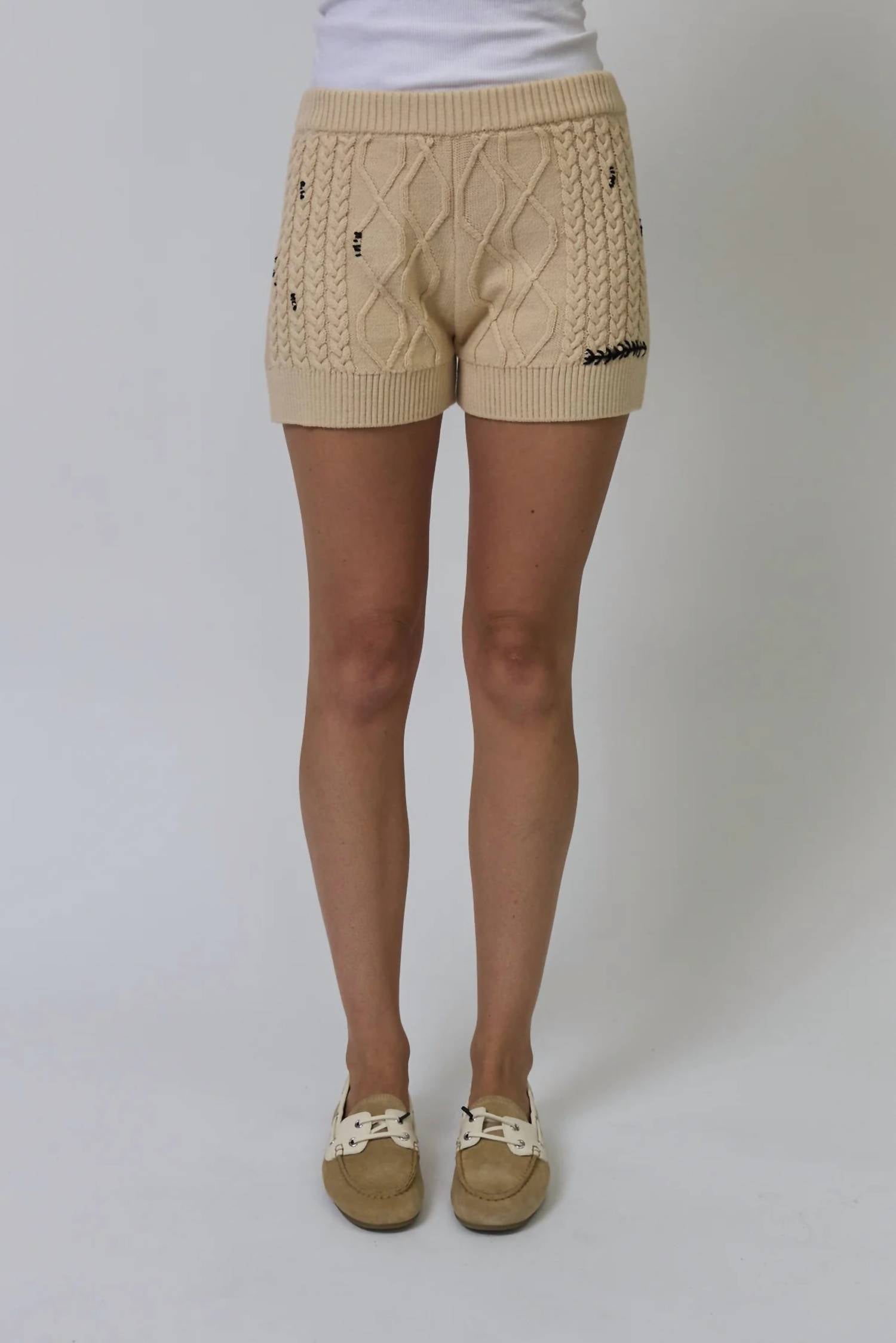 Central Park West - Jaden Embroidered Shorts