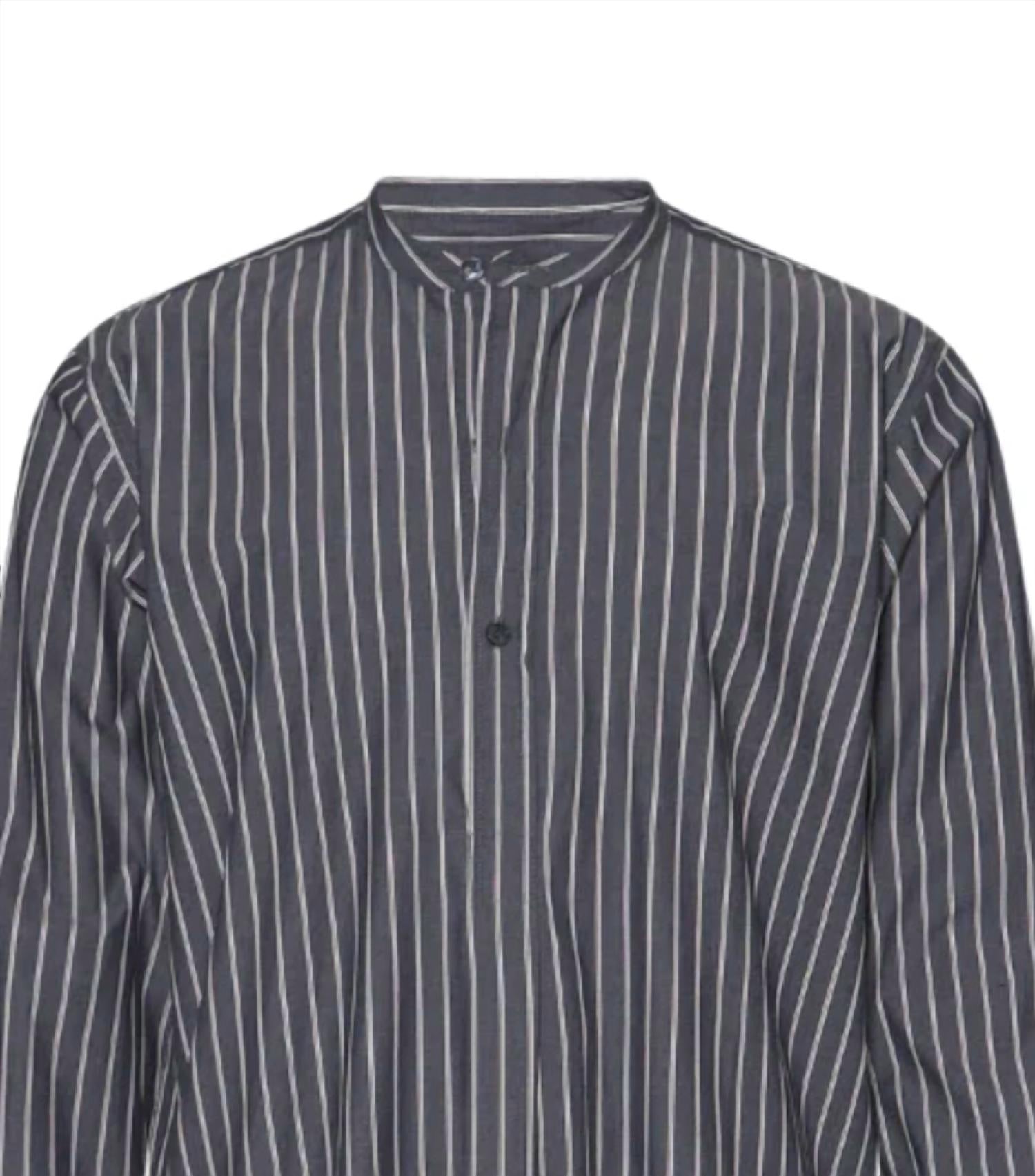 Orlebar Brown - Men's Shuman Pinstripe Long Sleeve Shirt
