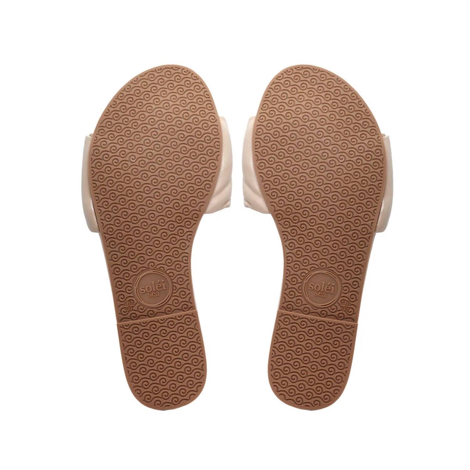 solei sea Women's Dahlie Petal Slide Sandal in bistro - women's flats - view 5