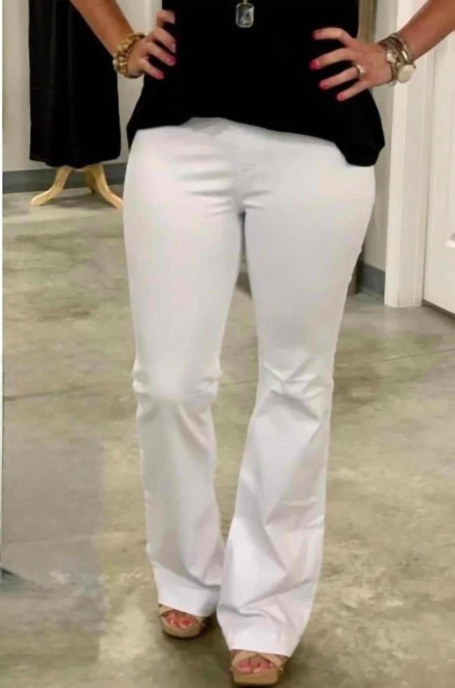 Cello - Mid Rise Pull On Flare Jeans