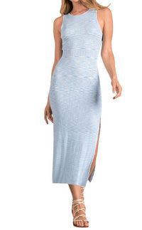 Elan - Twist Back Ribbed Maxi Dress