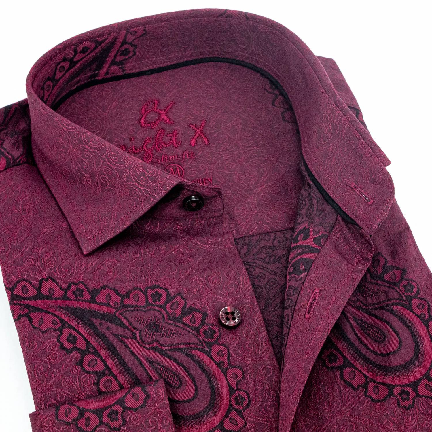 Eight X - Big Paisley Jacquard Button Down Shirt