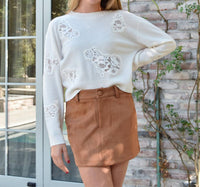8Apart - Junior Women's Conrad Suede Mini Skirt