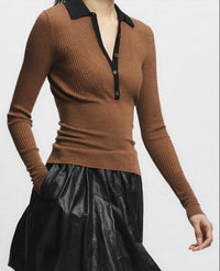 Saint Art - Cillian Rib Polo Sweater