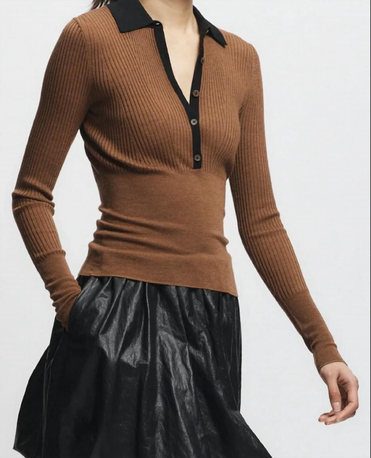 Saint Art - Cillian Rib Polo Sweater
