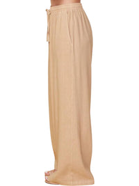 Monrow - Linen Wide Leg Pants