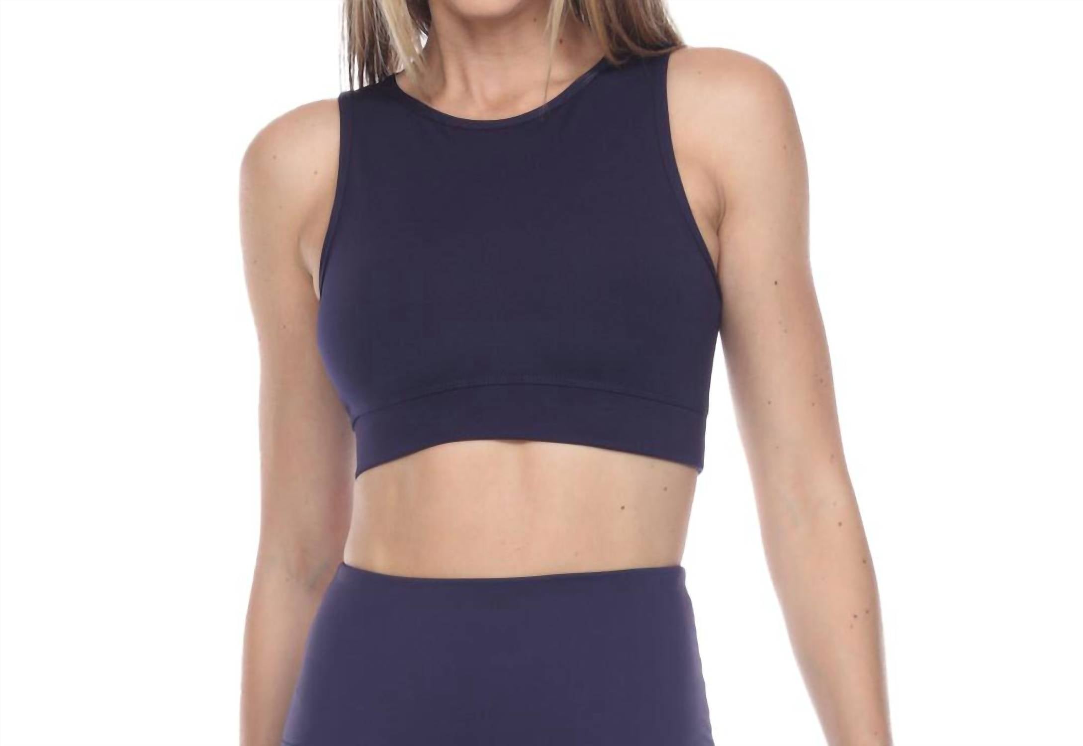 GOLDHAUS Elevate Sports Bra in dark blue - women's intimate