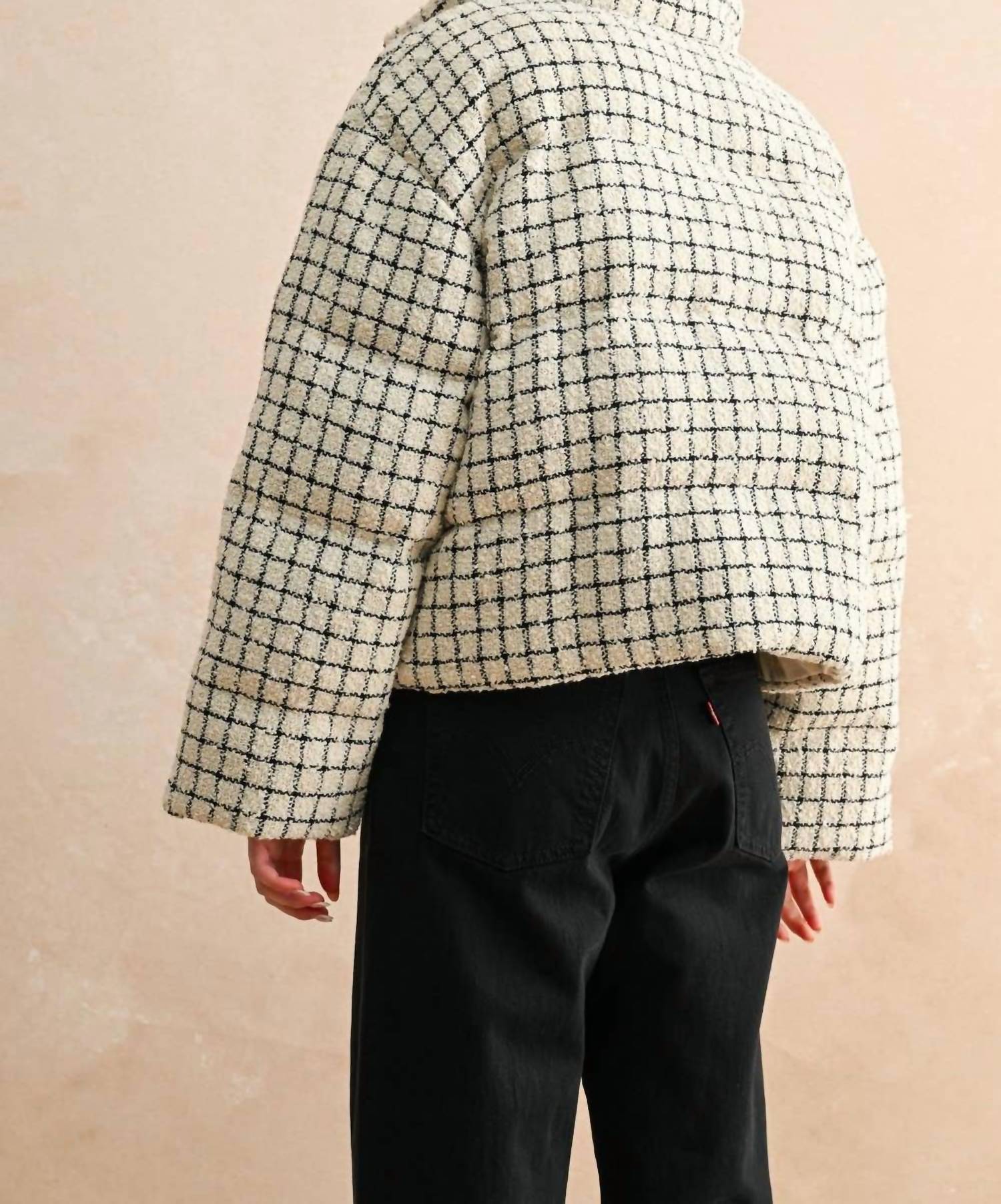 Miou Muse - Tweed Puff Jacket