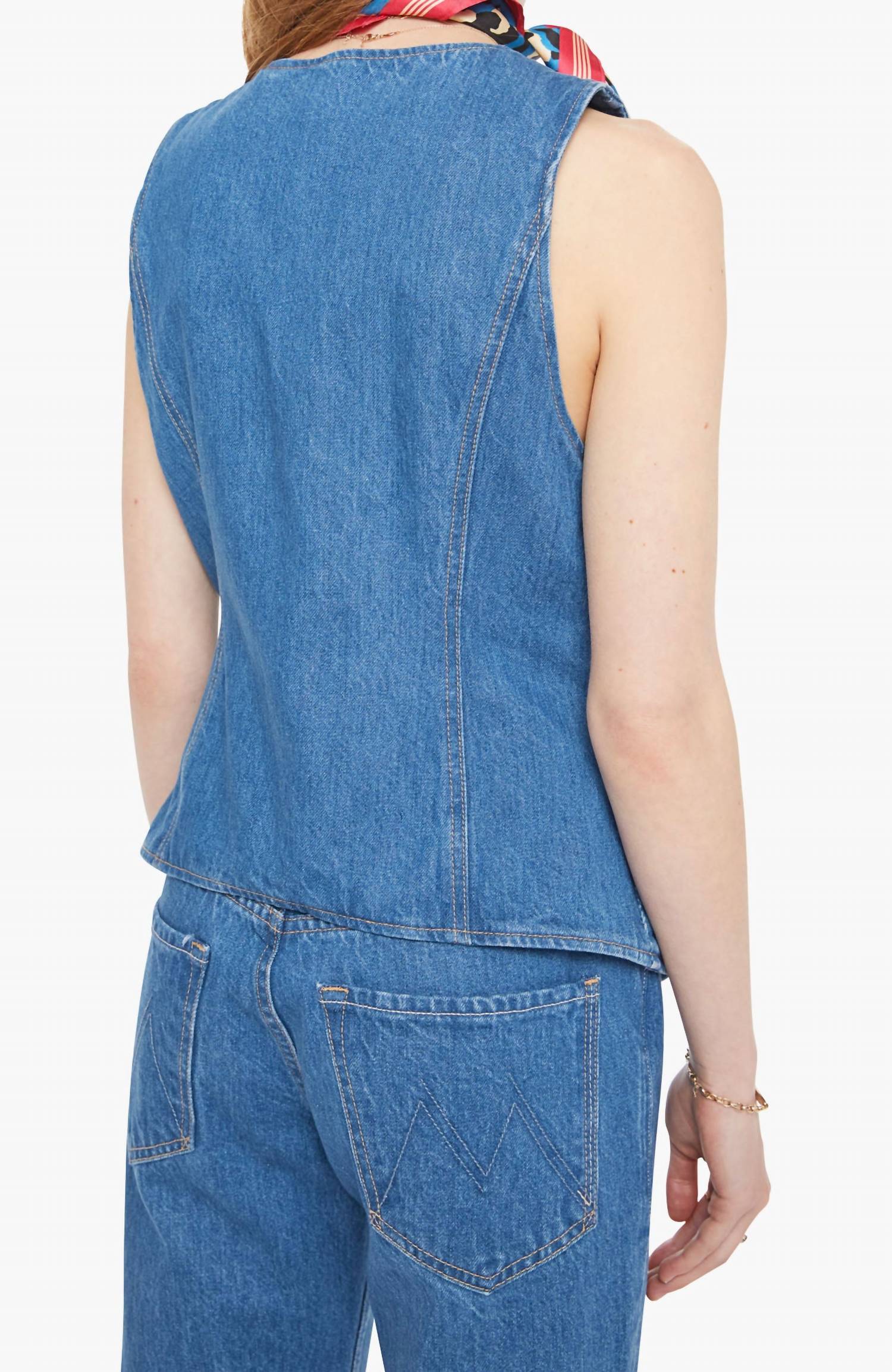 Mother The Vested Interest Vest in scoot this way - women's jacket - detail view
