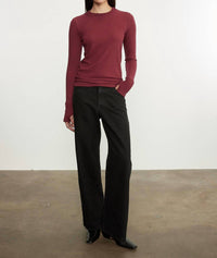 Enza Costa - EASY CUFFED CREW TOP