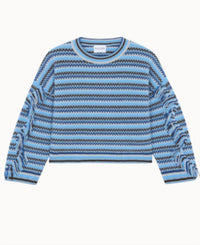 Kujten Zanabi Cashmere Sweater in blue ice - women's sweater - view 4