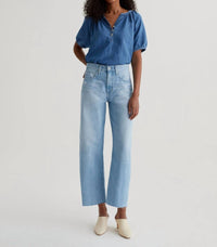 Ag Jeans - Hattie High-rise Barrel Crop Jeans