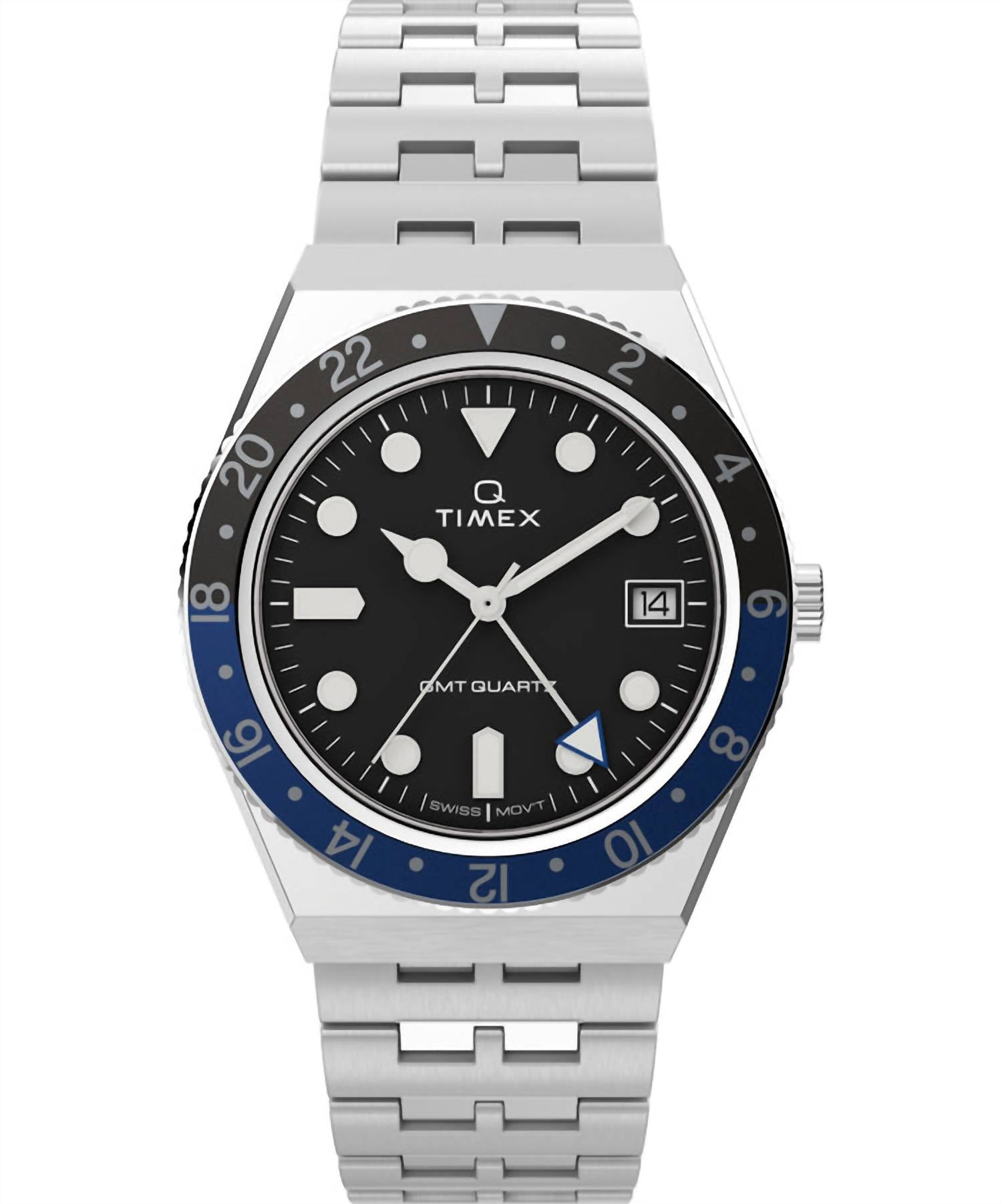 Timex - Men's Q Gmt 38mm Watch