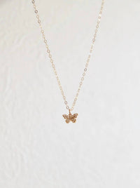 Katie Waltman - Miniature CZ Butterfly Necklace