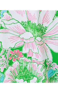 Lilly Pulitzer Eleni Half Zip Pullover Pullover in putting green poppyland - women's long sleeve top - view 5