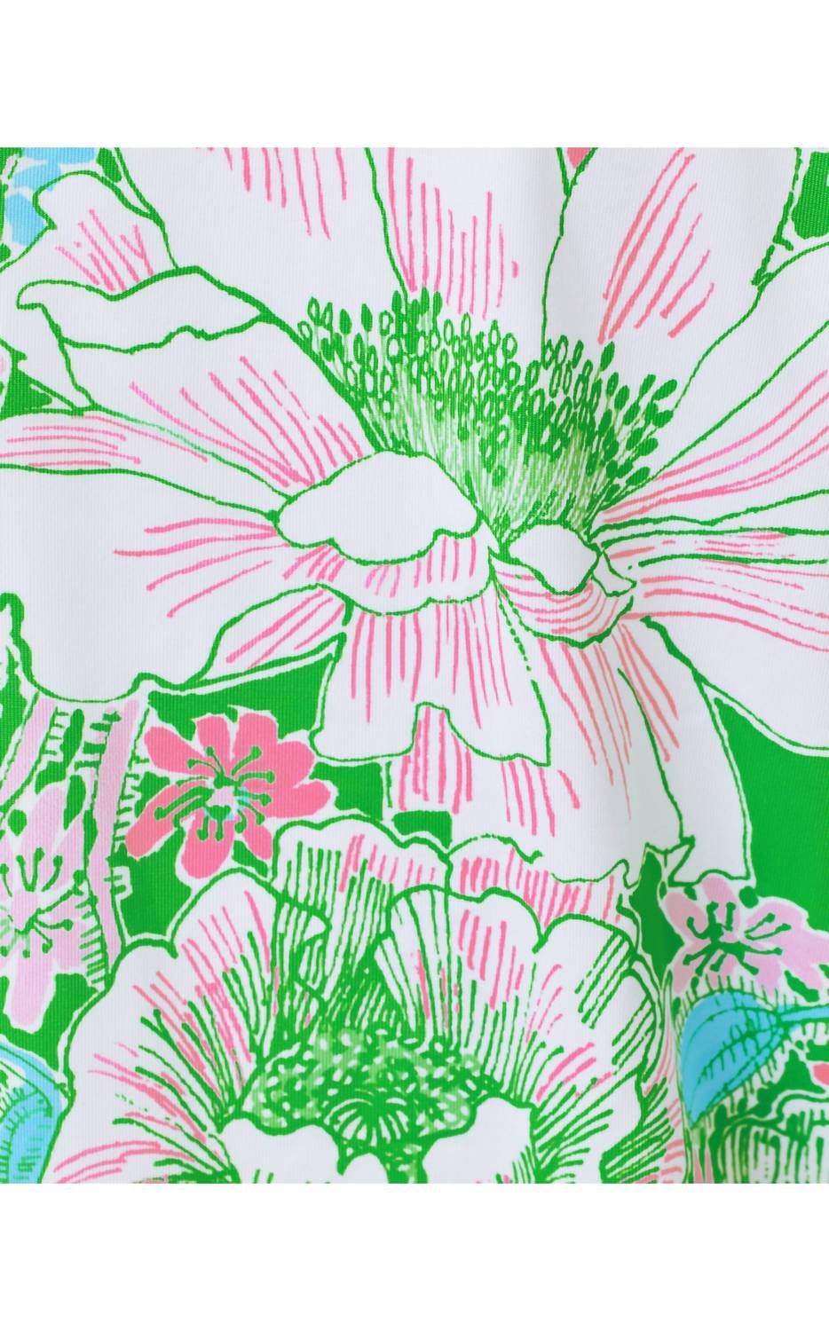 Lilly Pulitzer Eleni Half Zip Pullover Pullover in putting green poppyland - women's long sleeve top - view 5