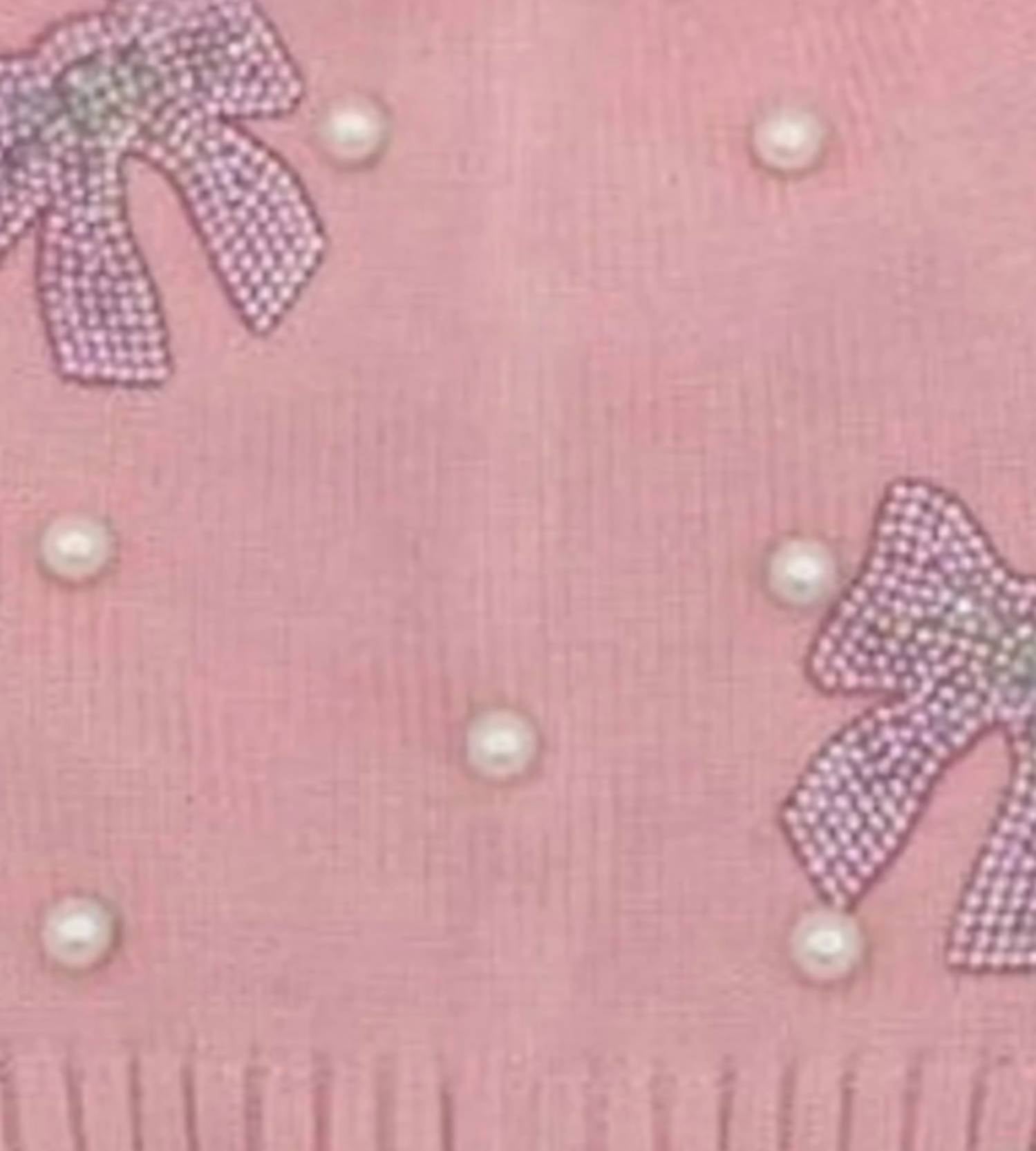 Bari Lynn - Girl's Crystal Bow Winter Hat