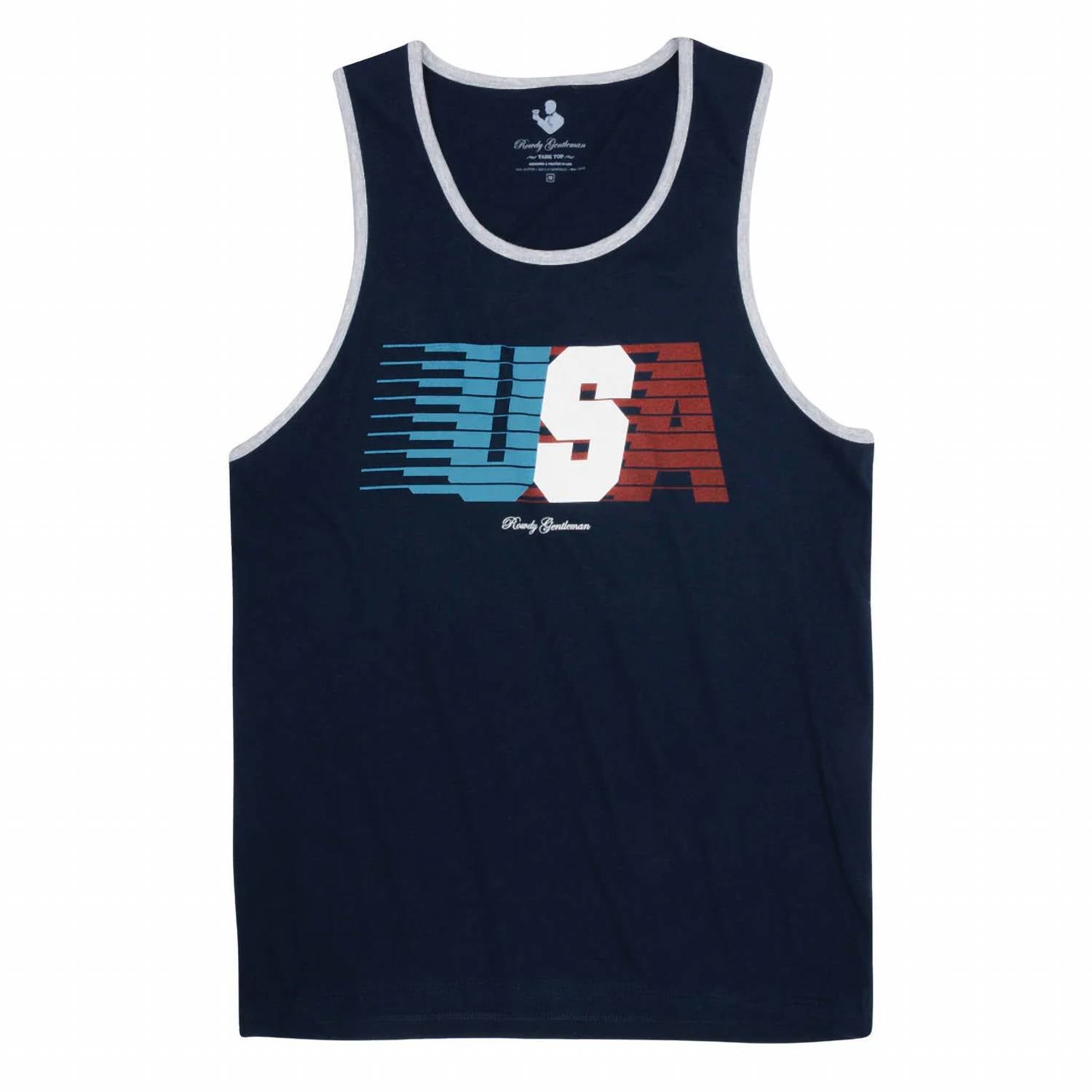 Rowdy Gentleman - Men's Usa Streaking Tank Top