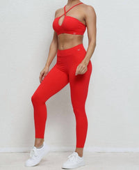 Rockstar Peach - Pull On V Back Leggings