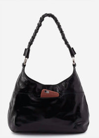HOBO Madison shoulder bag in black - women's bag - detail view