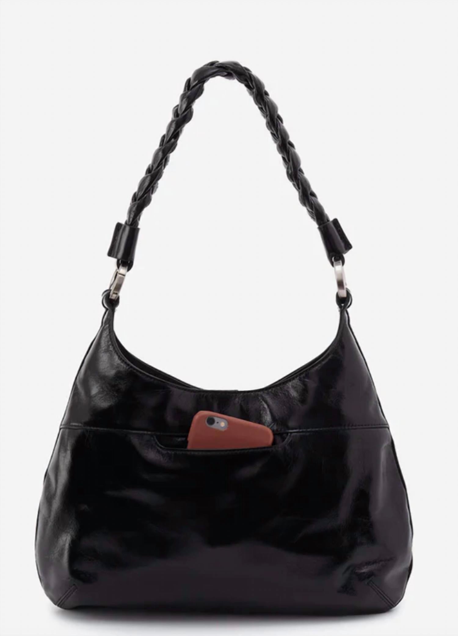 HOBO Madison shoulder bag in black - women's bag - detail view