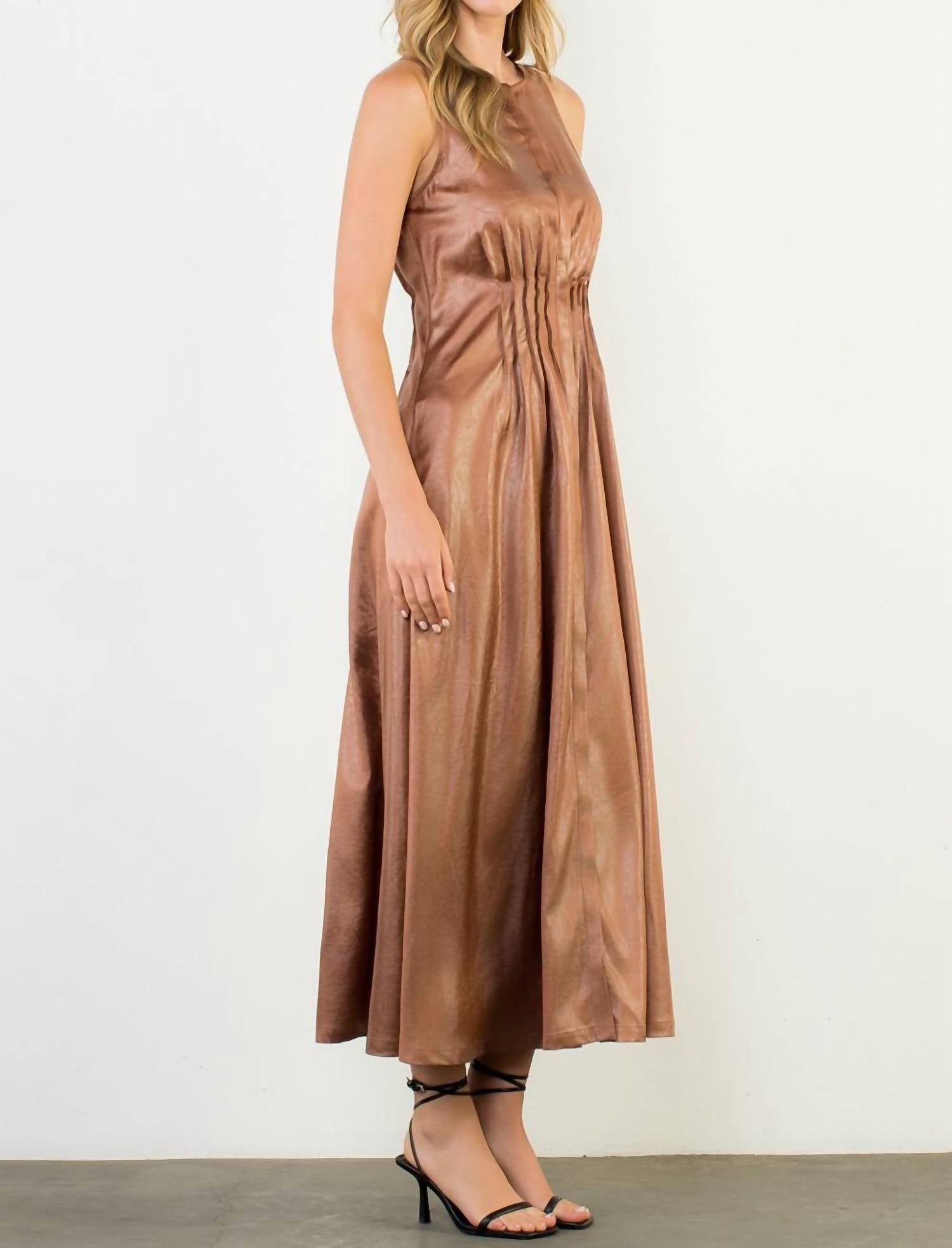 Thml - Landry Pleated Sleeveless Maxi Dress