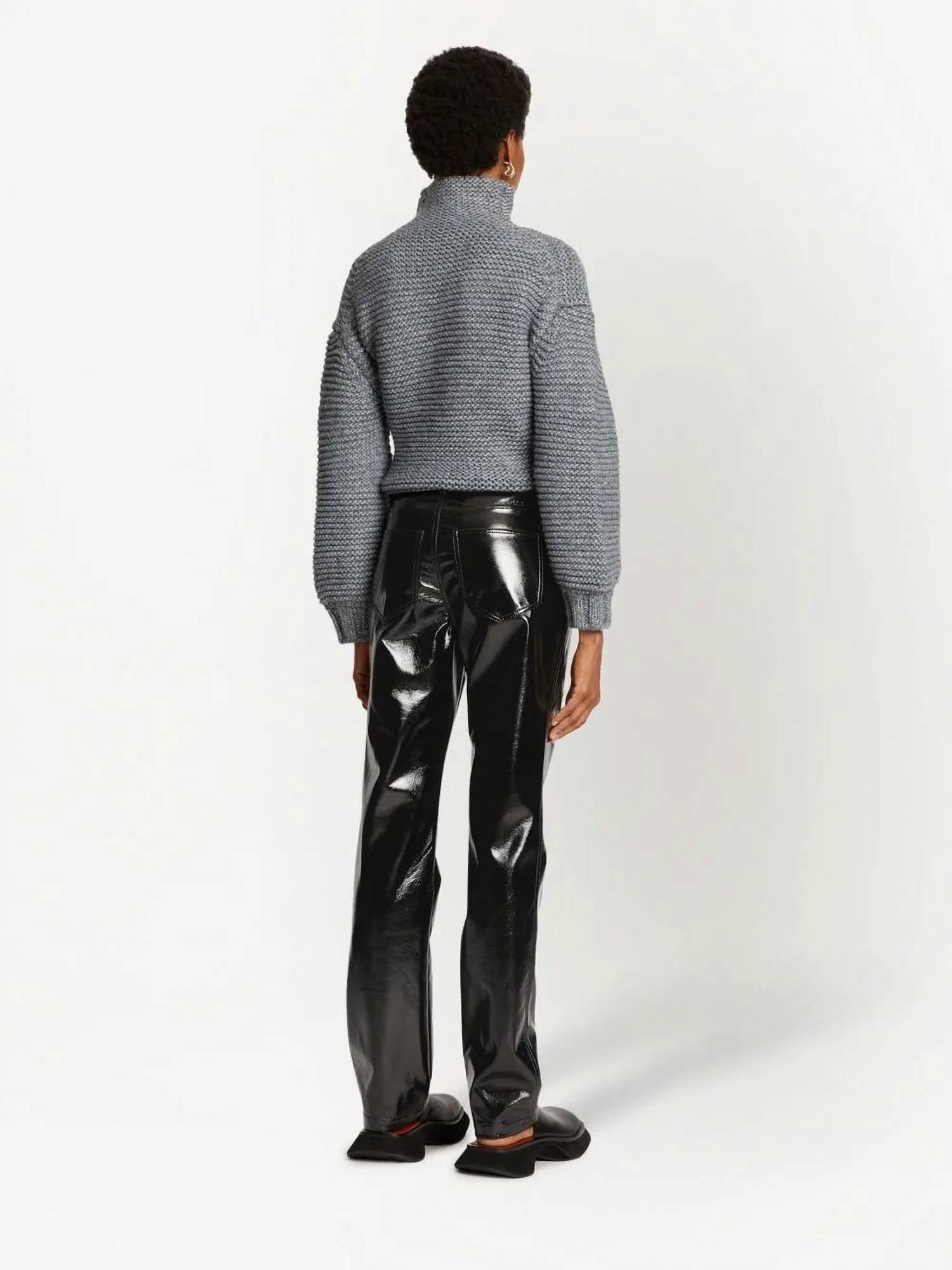 Proenza Schouler - Lacquered-effect Straight-leg Trousers