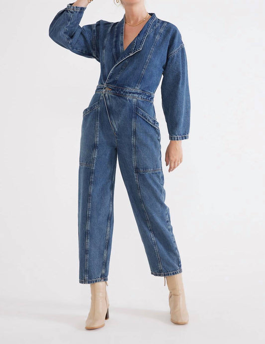 Etica - Liv Asymmetric Denim Jumpsuit