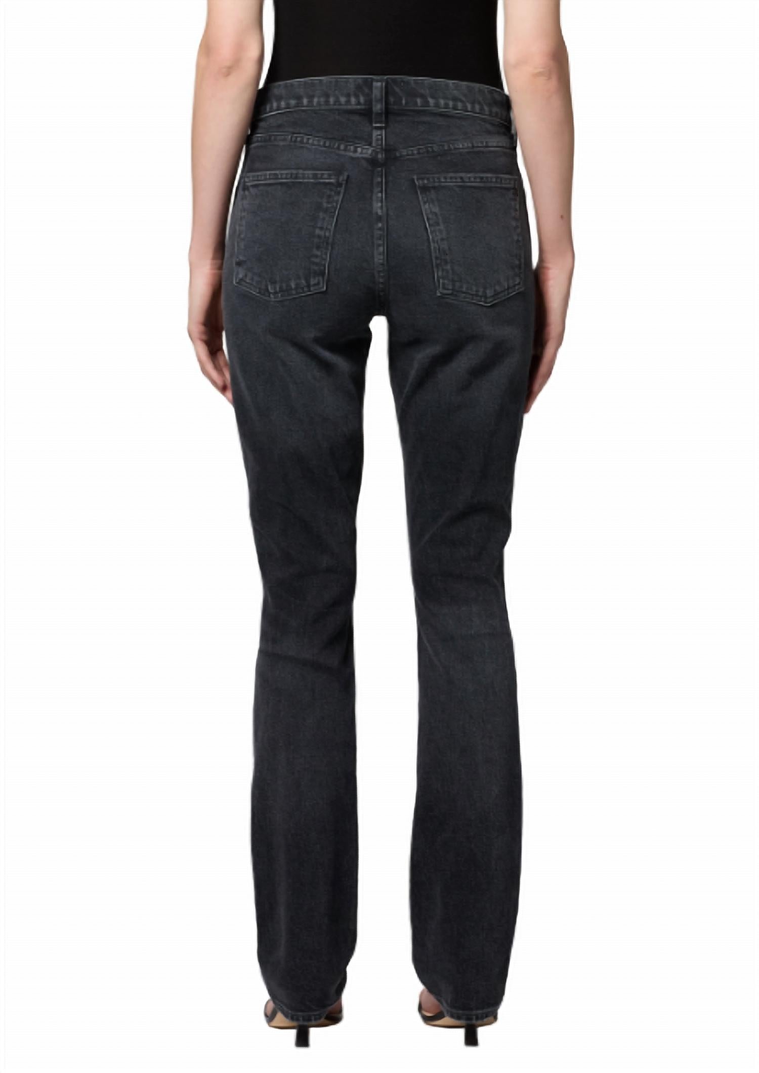 AGOLDE Women's Jetta High Rise Jeans in astral - women's jeans - detail view