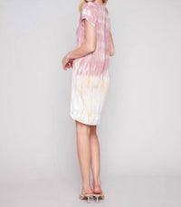 Charlie B - Tie Dye Dolman Sleeve Mini Dress