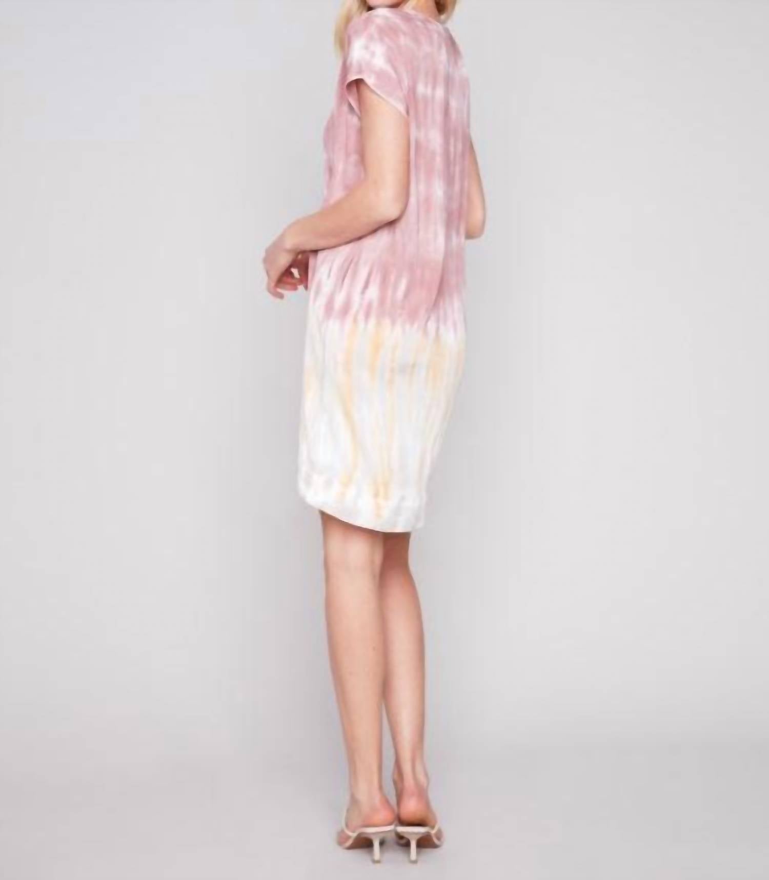 Charlie B - Tie Dye Dolman Sleeve Mini Dress