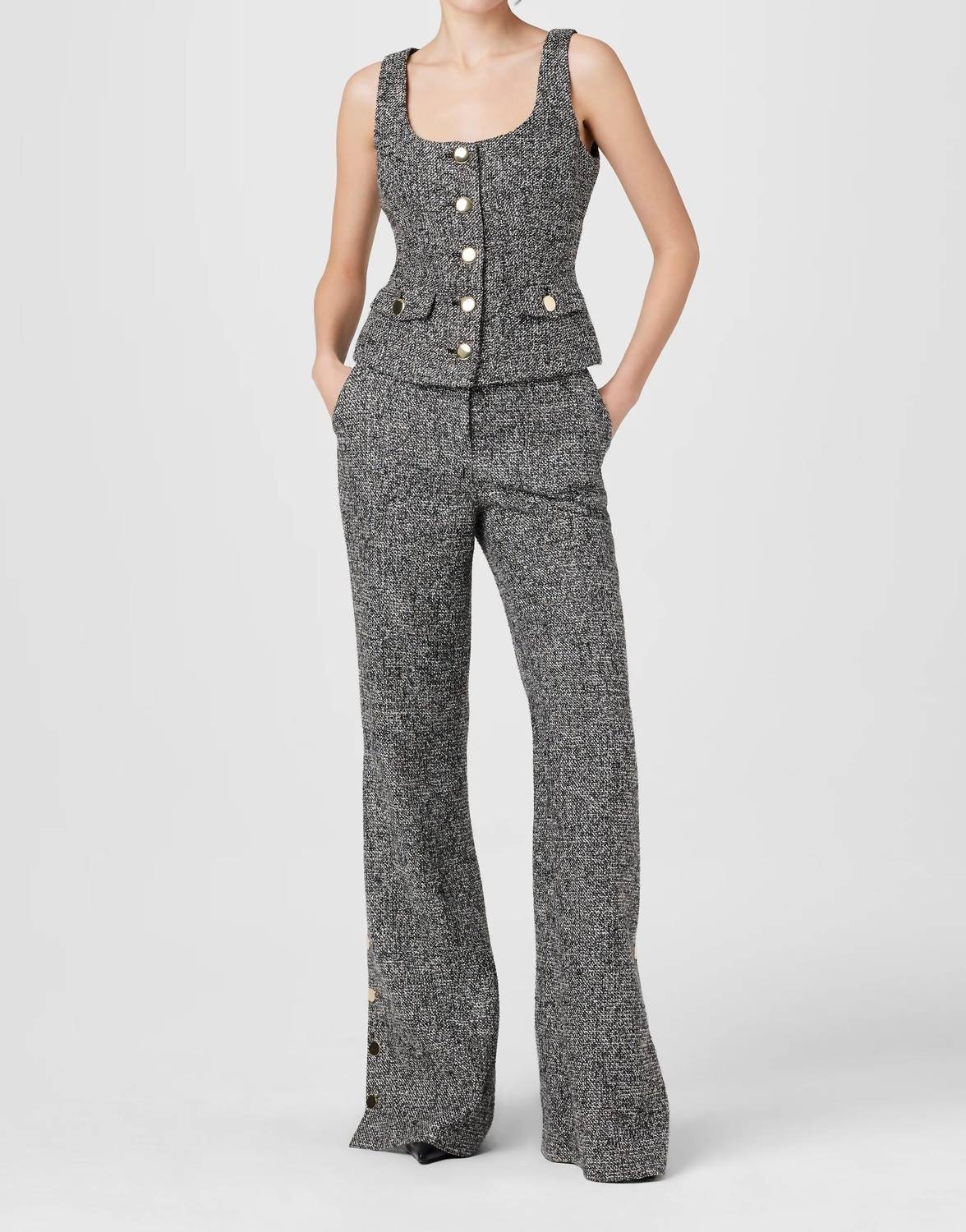 Toccin - Georgia Tweed Vest Top