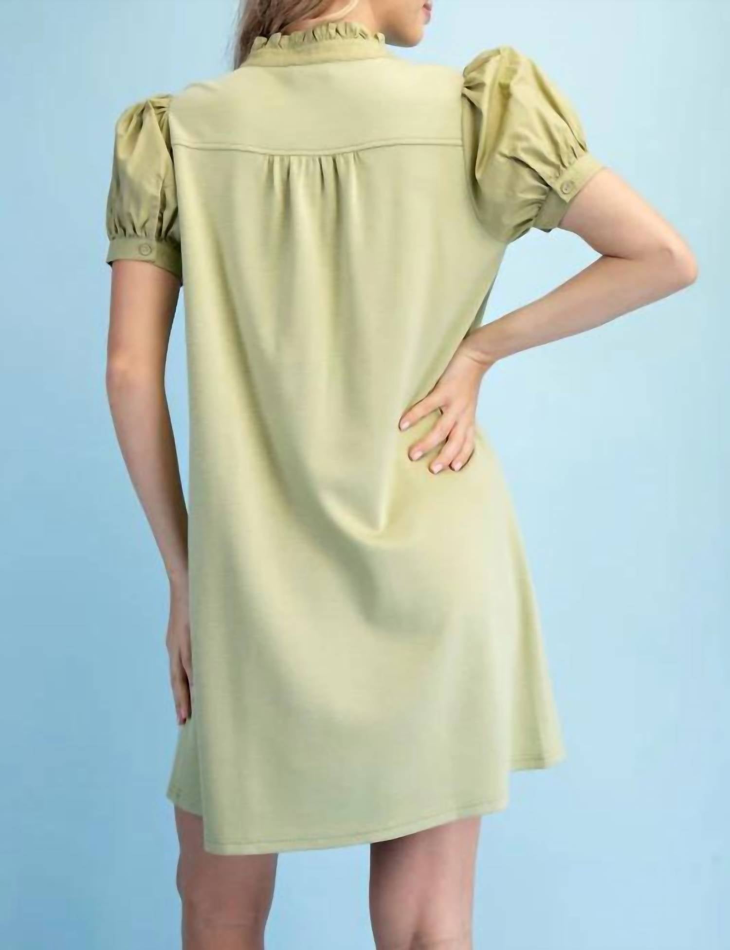 Gigio - Mixed Fabric Dress
