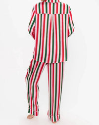 Show Me Your Mumu Classic Silky Pj Set in jolly stripes - women's sleepwear - detail view