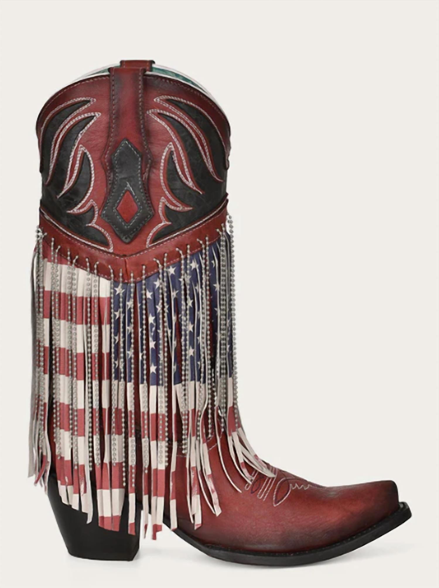 Corral - Women's Fringe Flag Boot