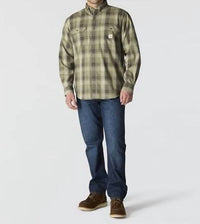 Carhartt - Men's Loose Fit Midweight Chambray Long-sleeve Plaid Shirt