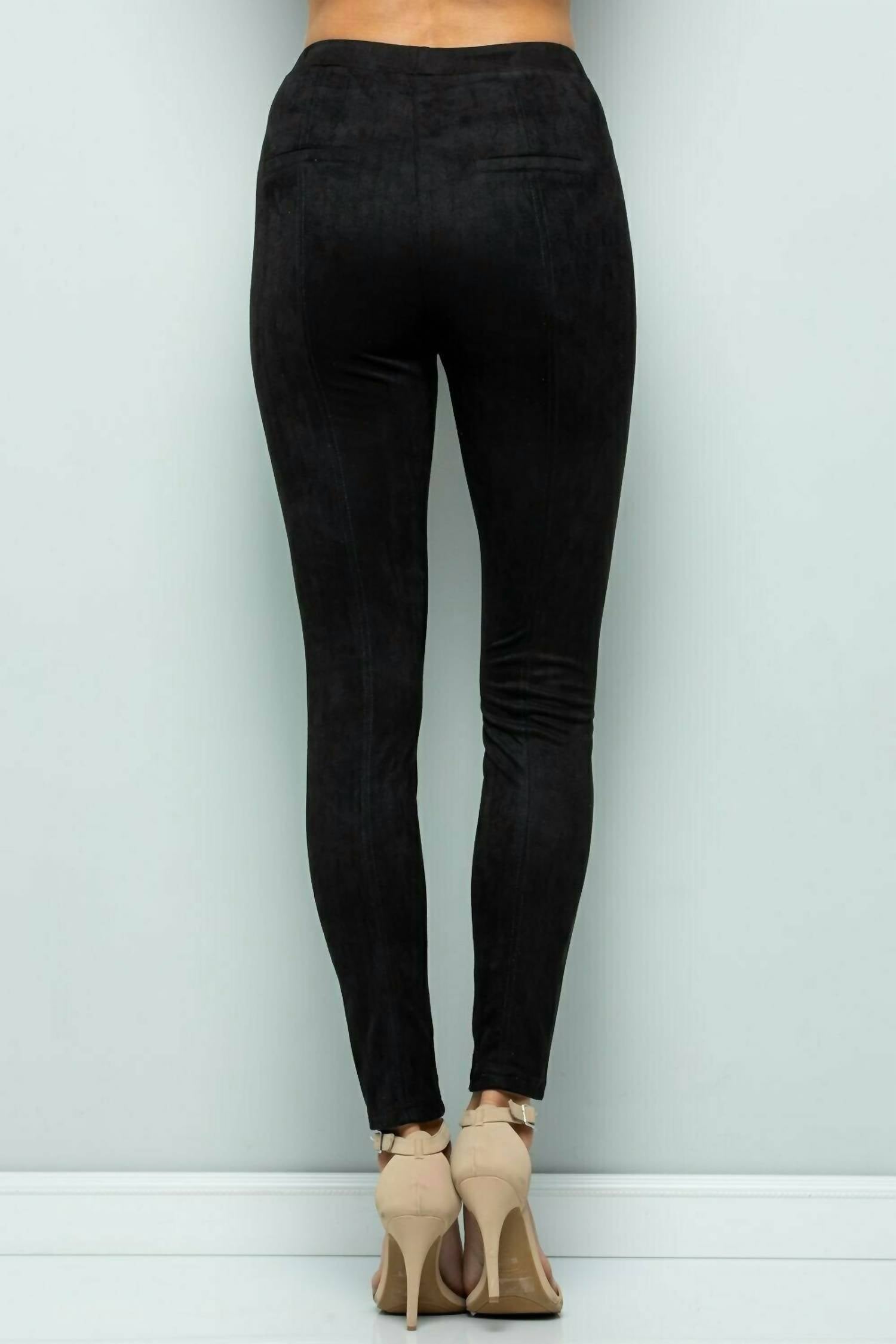 See And Be Seen - Faux Suede Leggings