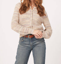 Repeat Cashmere - Pearl Button Short Cardigan