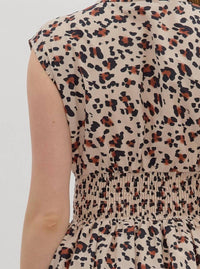 Entro - Pattern V Neck Dress