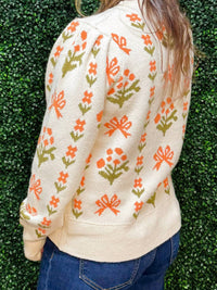 Jodifl - Blossom Meadow Puff Sleeve Sweater