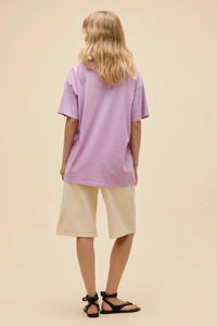 DAYDREAMER The Beach Boys Backstage Merch Tee in hazy orchid - women's t-shirt - detail view