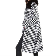 Joh - Riley Houndstooth Knee Length Coat